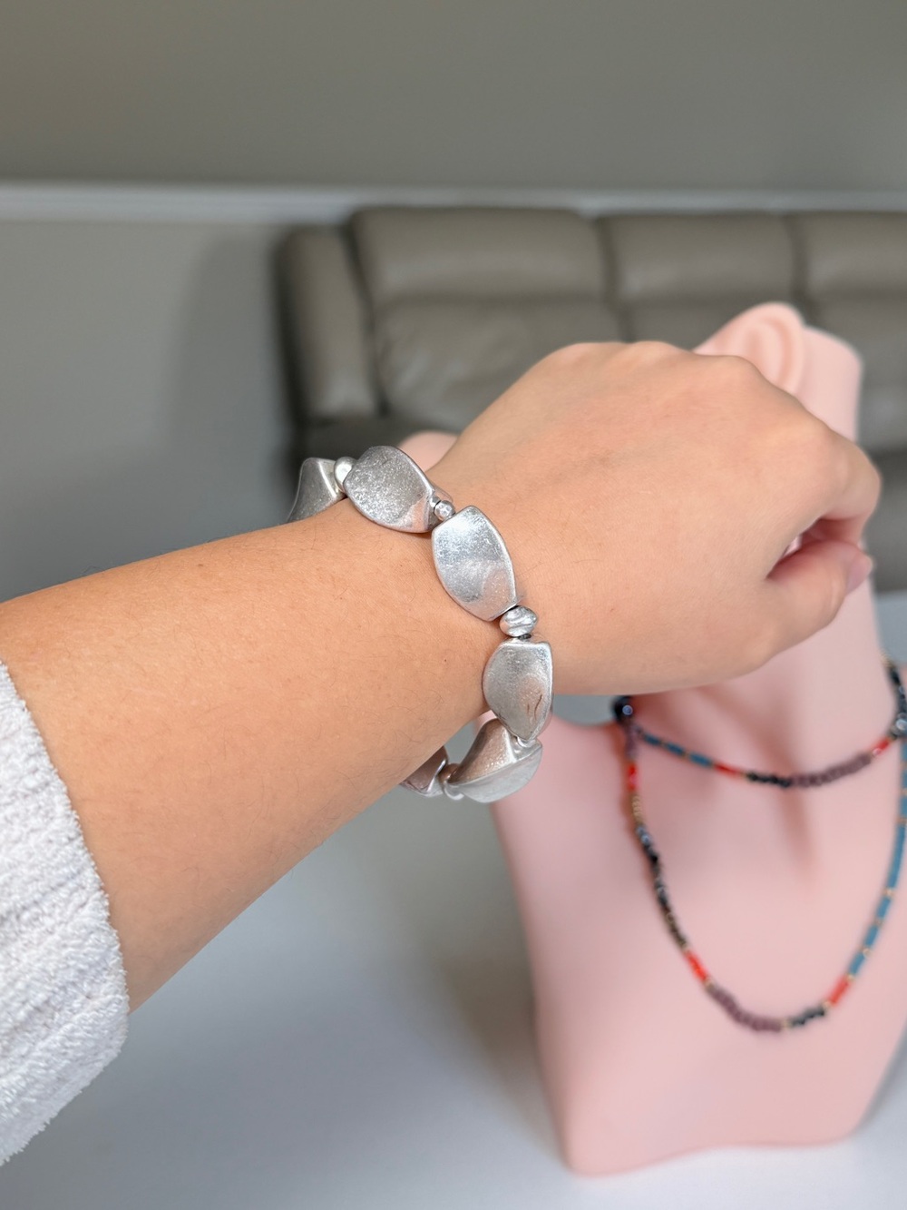 Casual Silver Link Bracelet Women’s Jewelry